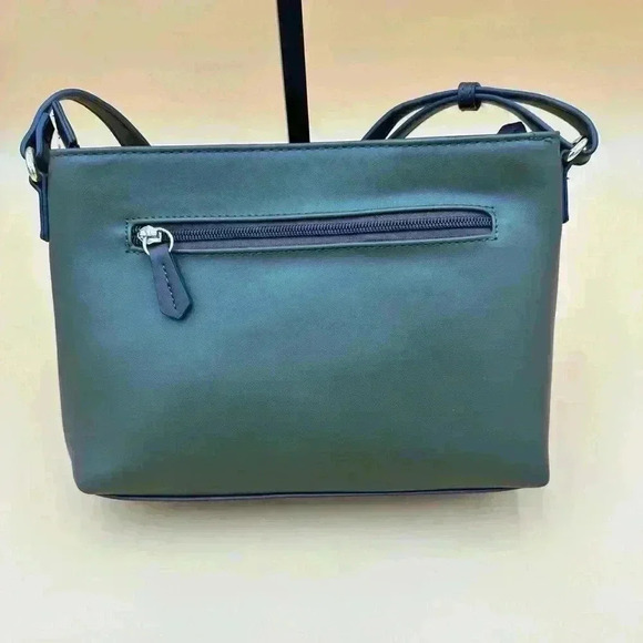 Giani Bernini Shoulder Strap Handbag Olive Brown Tan Plaid Bag 2 flaps included - Picture 2 of 16